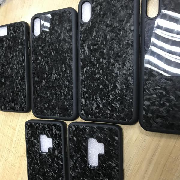 Commercial Tpu Forged Carbon Fiber Cell Phone  For IPhone Samsung And Huawei