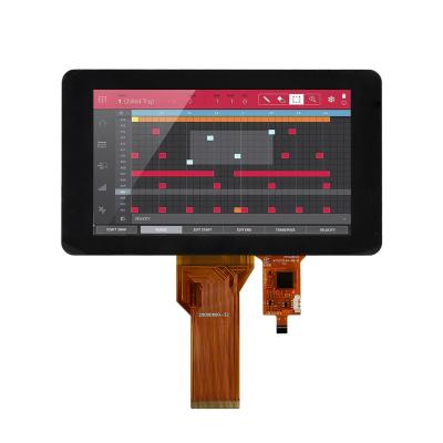 Affichage LCD TFT de 7 pouces avec interface LVDS 40Pin et large plage de température