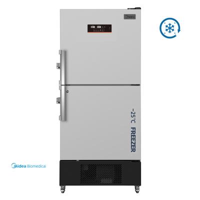 MD-25L518 Material interno revestido de aço congelador vertical biomédico 518L com característica de resfriamento direto