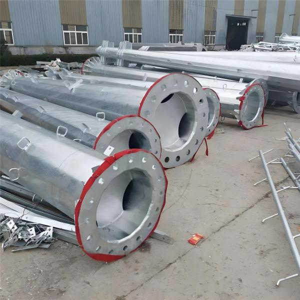 Modern Tall Steel Tower Construction For Urban Telecommunication Infrastructure