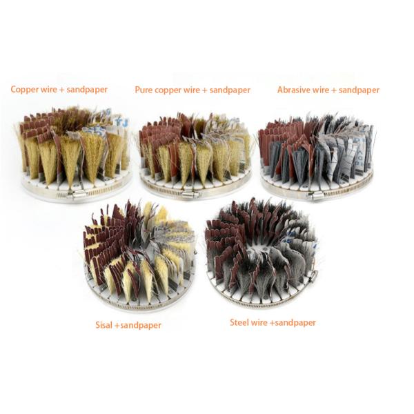 ISO9001 Sisal Disc Sanding Brush Head Wheel Polishing Surface