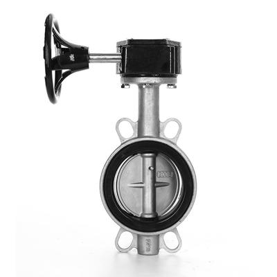 PN1.0-32.0MPa Stainless Steel Wafer Butterfly Valve with Soft Seal and Manual Operator