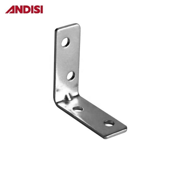 Modern Design Zinc Plating Steel L-shaped Shelf Brackets for Furniture Joint Support