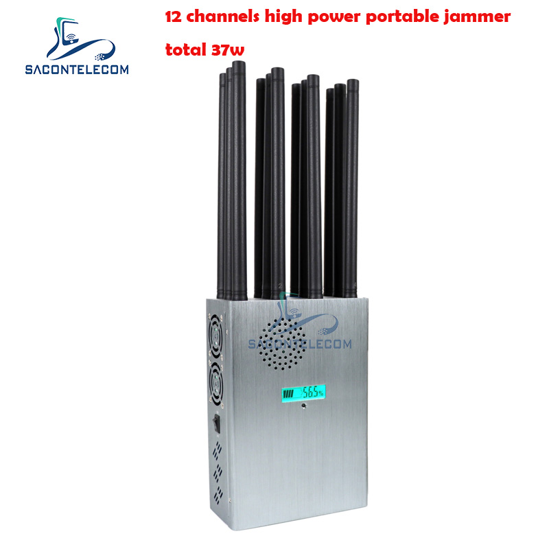 Handheld каналы GSM CDMA Jammer 12 сигнала сотового телефона 2.4g 5.8g