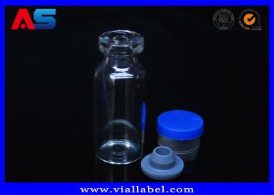 Glass 5ml Bottle Small Glass Vials With Rubber Stopper And 13# Aluminum Plastic Cap For Peptide / Sarms