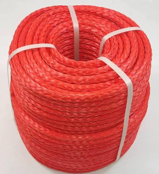 Heavy Duty 12 Strand Braided UHMWPE Mooring Rope 28mm-96mm HMPE Towing Rope