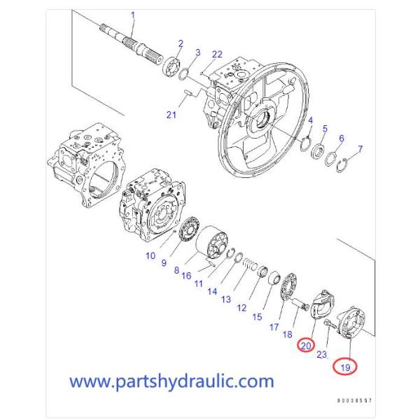 Assy Корея вашгерда 708-2G-04290 PC300-8 сделал гидронасосом роторную группу