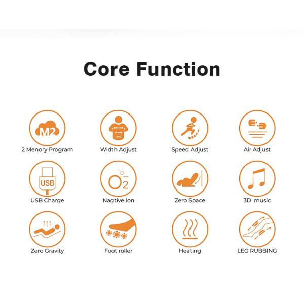 3D EMS Shiatsu Massage Chair Real Relax Full Body SL 135CM ODM