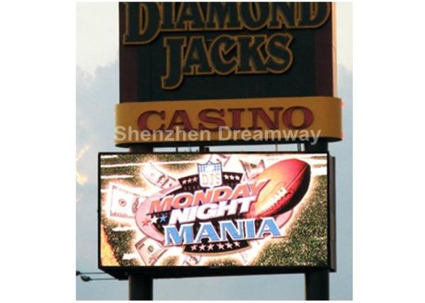 Commercial Full Color IP65 Outdoor LED Signs Wall Mouted with Frame LED Box
