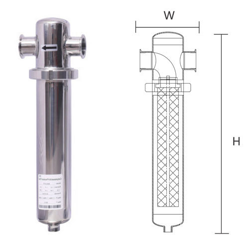 Mirror Polished 304 Stainless Steel Precision Filter 1.6MPa BXG Series