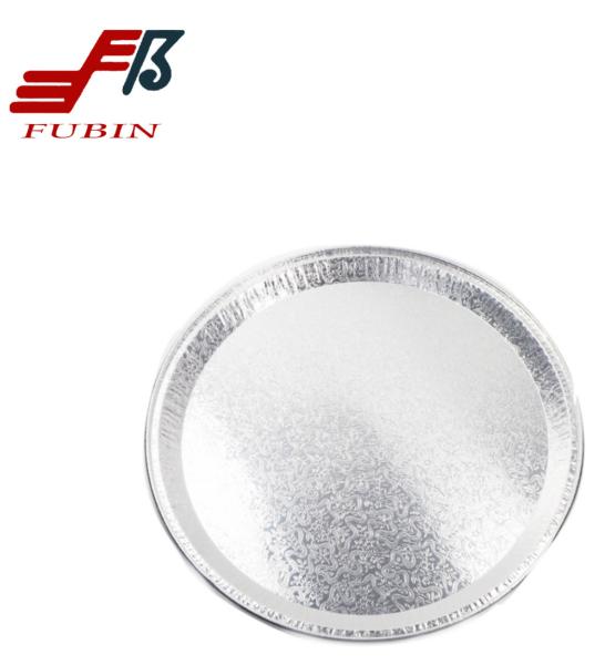Round 12 Flat Aluminum Foil Catering Tray Work Home Packing