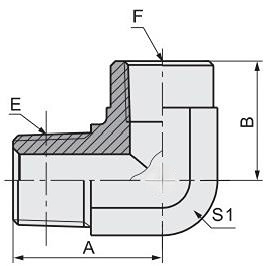 Round Head Galvanized Sheet Stainless Steel Hydraulic Adapter 90 Degree Elbow