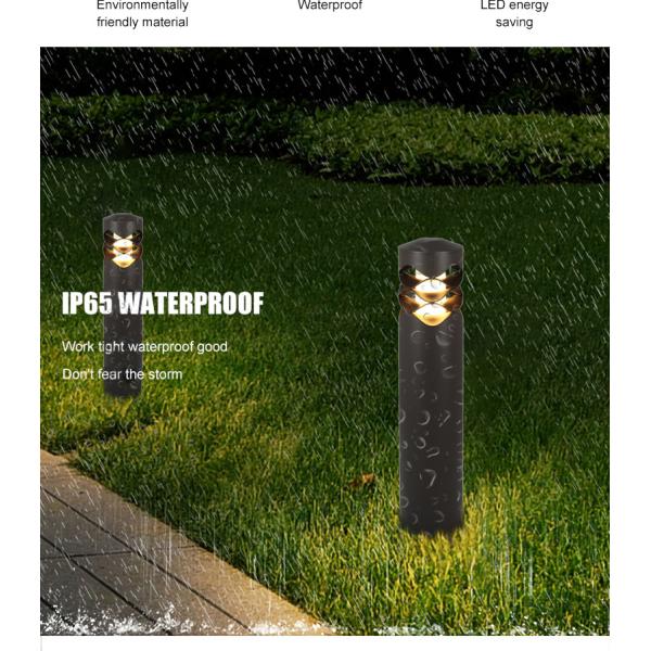 Outside LED Lawn Lights Garden 130x130x600MM E27 Decorative Lawn Yard Bollard