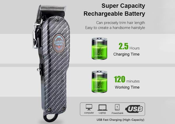 Cordless Corded Professional Electric Hair Trimmer for Men Beard Cutter
