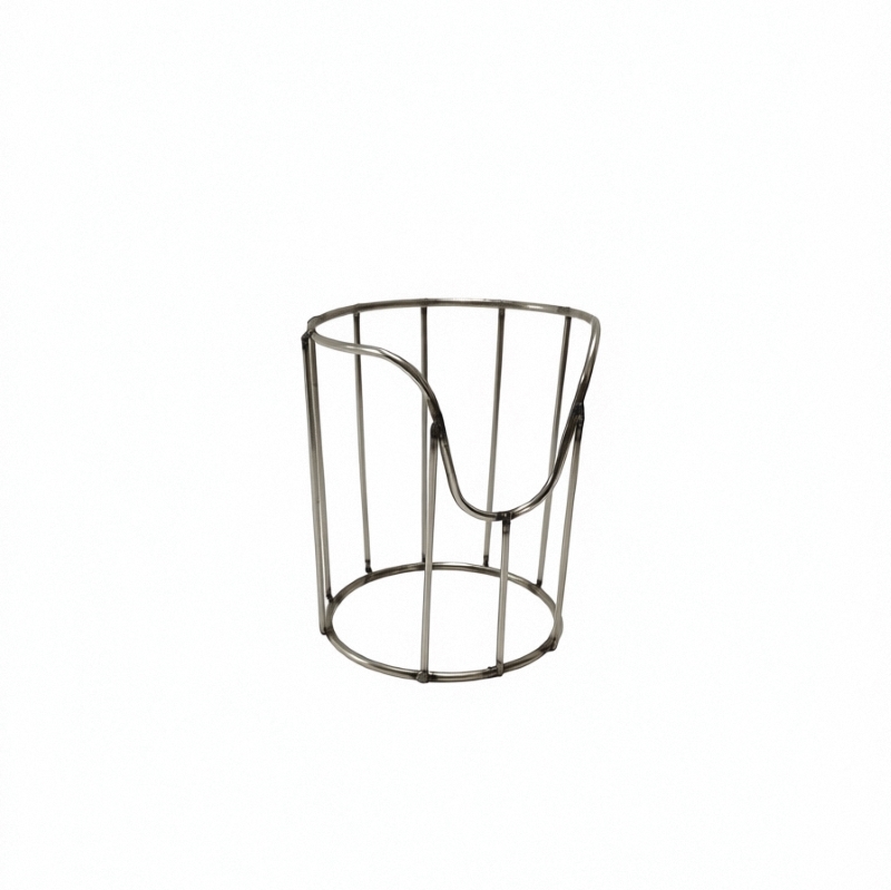 Powder Coated Metal Wire Organizer Basket Multi Purpose Storage Container For Office Industrial