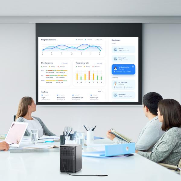 100 люмен ANSI Lift Bracket 4k мини-проектор для домашнего кинотеатра на улице