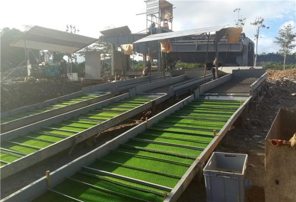 400m3/H, 95Kw poder, comprimento de 9m, móvel de aço, giratório, tela do Trommel da lavagem do ouro