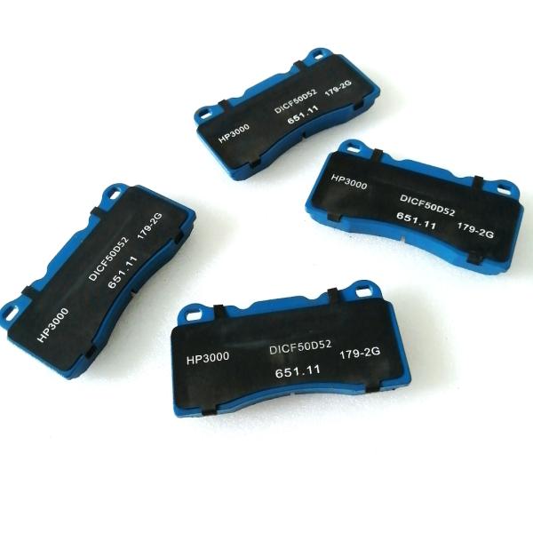 Коэффициент трением тормозных колодок 52mm HP3000 GT4 Semi металлический