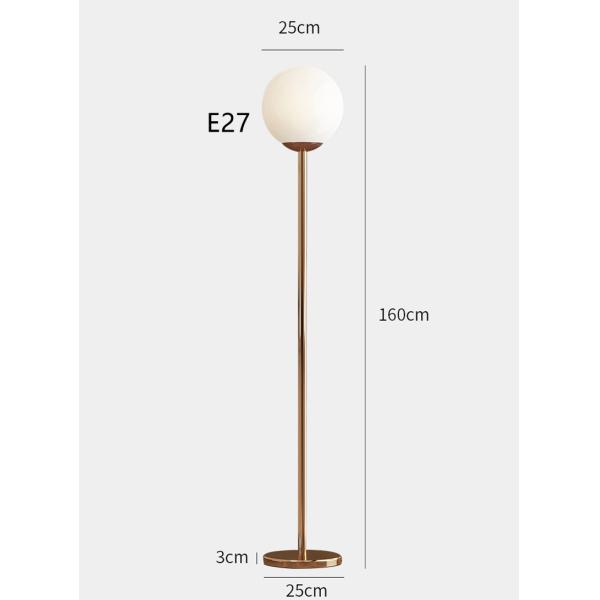 Nordic Modern Simple Gold And Glass Floor lamp Bedroom Lamp LED Floor Lamps gold floor lamp(WH-MFL-70）