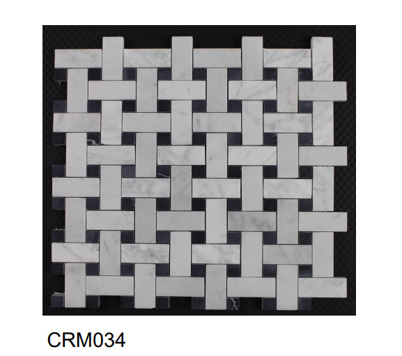 Modern Graphic Glazed Marble Tile Waterproof Interior Wall Stonetiles