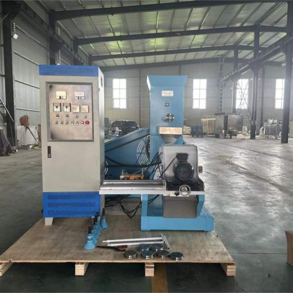 50-2000Kg/H Floating Fish Feed Extruder Dry Single Screw Sinking Fish Feed Machine