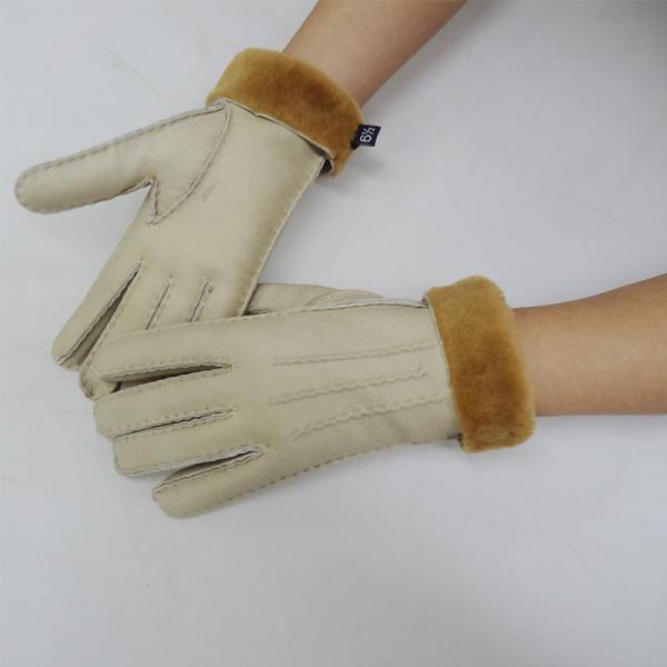 Winter 2019 original women sheepskin leather gloves