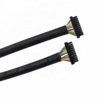 Cabo feito sob encomenda do PVC do Pin DF52-10P-0.8C  do passo 10 do chicote de fios 0.8mm Calibre de diâmetro de fios Ul1571 32