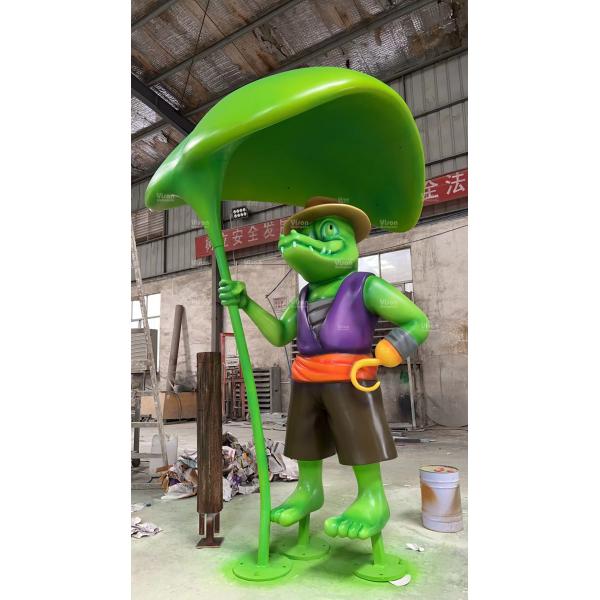 IP Sculpture Fiberglass Vison Waterparks Playground Equipment Spray mushroom Aqua Play For Amusement Park Games