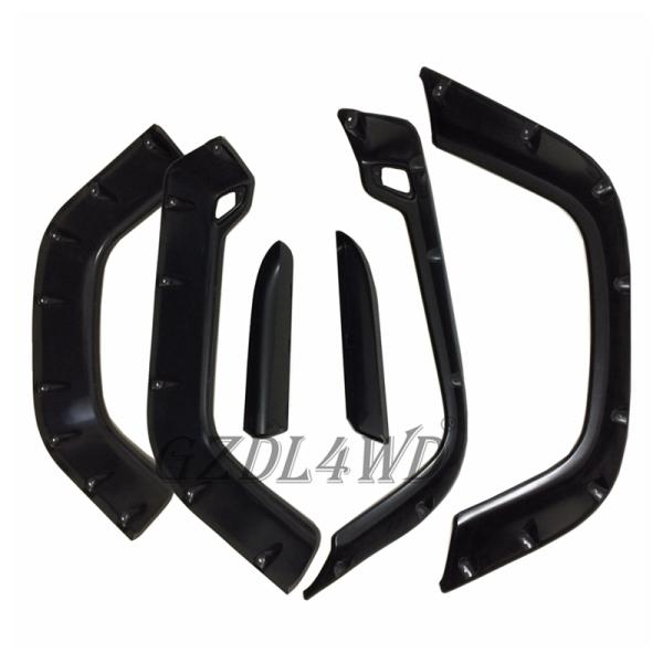 6 PCS Textured Black ABS Wheel Fender Flares For Jeep Wrangler TJ 1997-2006