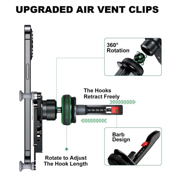 Удлините держатель телефона автомобиля силы тяжести зажима вентиляционного отверстия для GPS