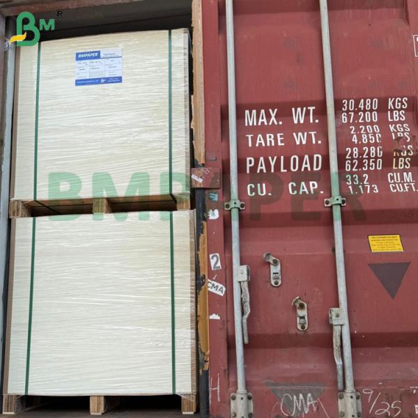 Cartón blanco recubierto de PE de 275 g + 15 g para embalaje de marisco congelado 1000 x 700 mm