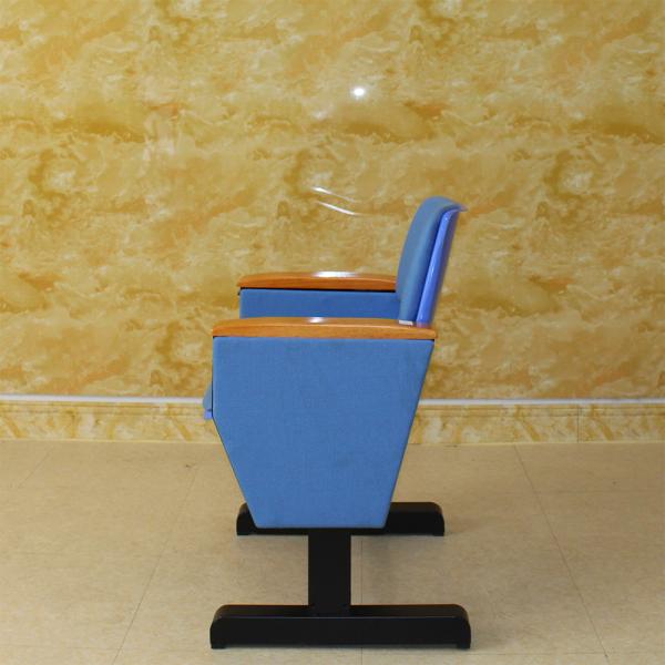 Flameproof Folding Cinema Seats With Double Steel Legs Movie Theater Antistatic