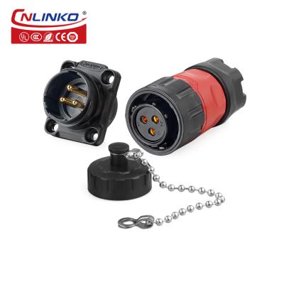 CNLINKO Connectors Cables Wire Industrial Connector Plug  Waterproof 220V Circular Electrical Waterproof 3 Pin Connector