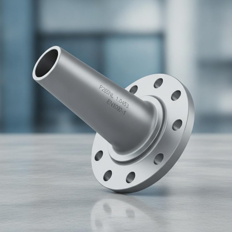 P265NL Steel 1.0453 Material WN Flange EN1092-1 Long Neck Flange for Low Temperature Quality Applications