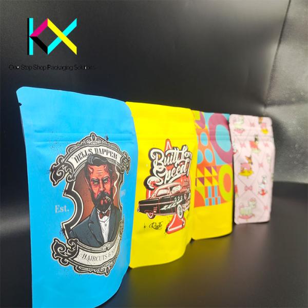 Children Resistant Digital Printed Packaging Bags With Soft Touch Film