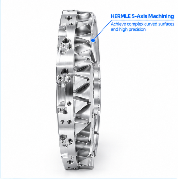 6061 / 7075 Cnc Machine Metal Parts Aluminum Stator Assembly Components 0.005mm Machining Accuracy