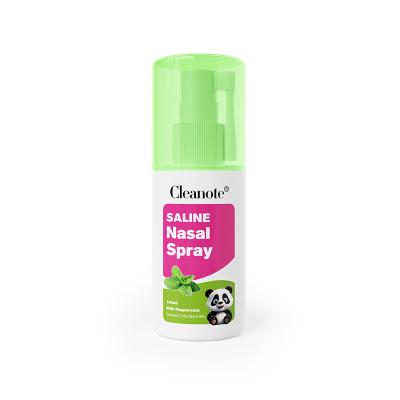 Cleanote solución salina para la nariz con menta de pimienta 100 ml para adultos Hidratante para la nariz Refrescante suave