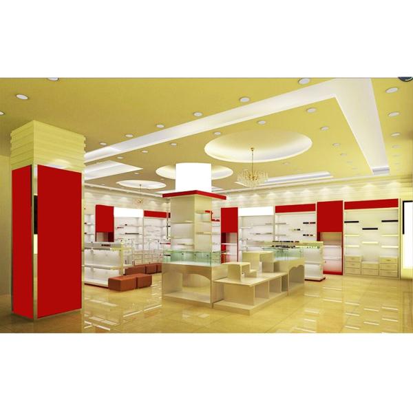 Custom Popular Shanghai Factory  Wooden Cabinet for Garment Store Bag Shoes Display Case  Brand Store Interior Decoratio