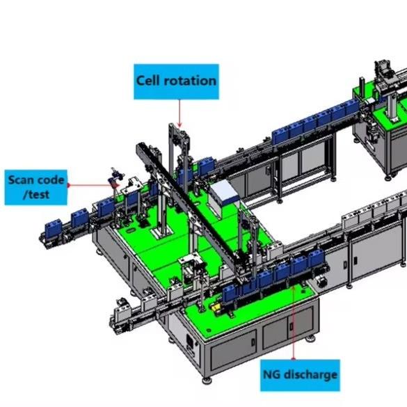 3.2V 100Ah Polymer Prismatic Lifepo4 Pouch Cell Assembly Line for Advanced Production