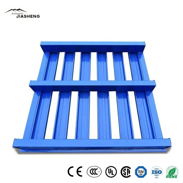 Flat Stackable Metal Pallets 4 Way Steel Iron Pallet in warehouses