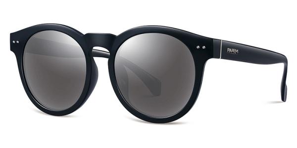 Women PEI Sunglasses Grey Blue Lens Ultra Light Eyeglass Frames UV Protection