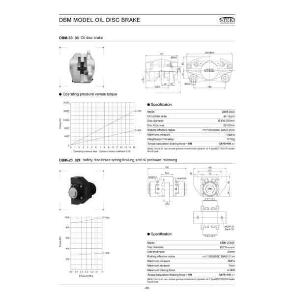 7mm Clearance Black STEKI DBM Hydraulic Disc Brakes for Smooth Stopping
