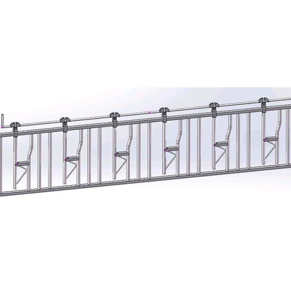 Sturdy Length 6m Cow Head Lock hot Galvanized steel pipe