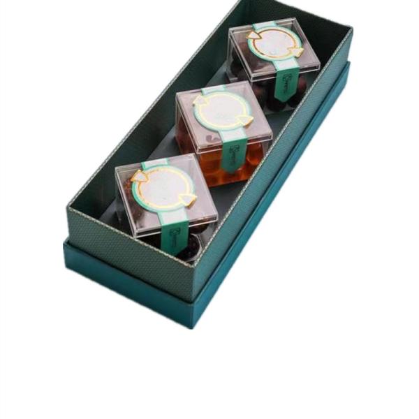 Custom Gourmet Chocolate Box Packaging Rectangle Acrylic UV Coating