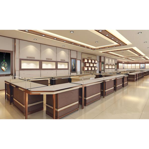 Eye-catching !Wooden Display Jewellery Showroom Furniture Counter Design