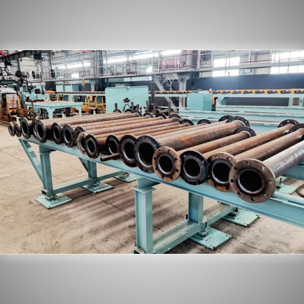 Фланц прямой трубы из углеродистой стали с четырьмя головами сварочная станция PF4H-24M