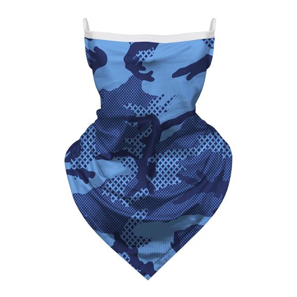 Children Cartoon Unicorn Breathable Head Scarf Bandanas With Ear Loops Sunproof