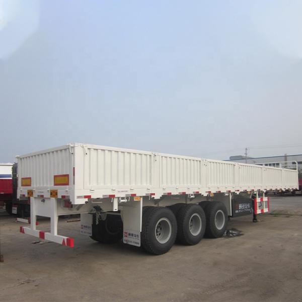 50 Tons Heavy Duty Semi Trailers With 12.00R22 Tires 3mm Diamond Plate