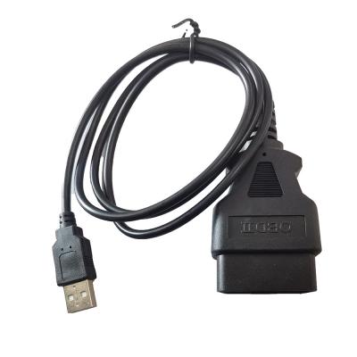 Pin OBDII do OEM 16 à fêmea do cabo de USB ao homem 2A para automotivo