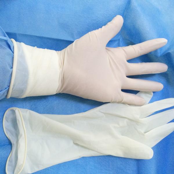 AQL1.5 Disposable Sterile Gloves , Medical Latex Gloves With EO Sterilization